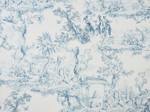 len w sielankowe scenki Toile de Jouy len w sielankowe scenki Toile de Jouy