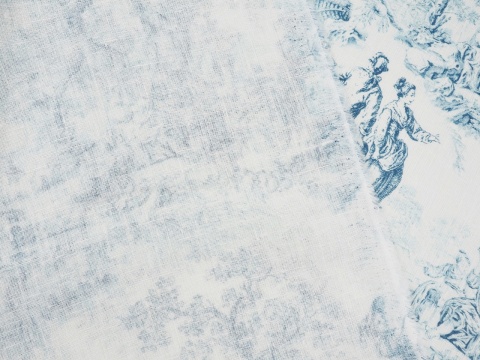 len w sielankowe scenki Toile de Jouy len w sielankowe scenki Toile de Jouy