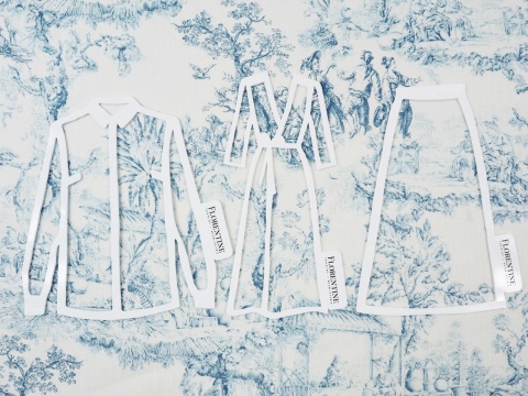 len w sielankowe scenki Toile de Jouy len w sielankowe scenki Toile de Jouy