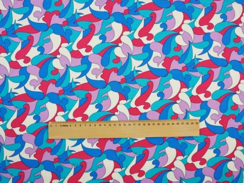 wiskoza w kolorowe łezki paisley wiskoza w kolorowe łezki paisley