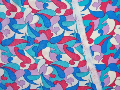 wiskoza w kolorowe łezki paisley wiskoza w kolorowe łezki paisley
