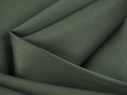 Wełna double face - Oliwka [kupon 0,9 m]