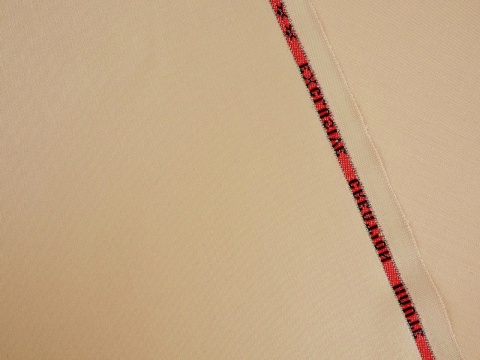 wełna double face w kolorze ciepłym beżowym