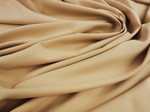 wełna double face w kolorze ciepłym beżowym