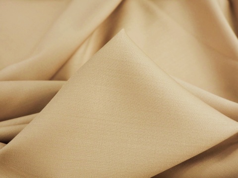 wełna double face w kolorze ciepłym beżowym