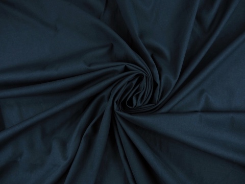 czarna bawełna elastyczna popelina