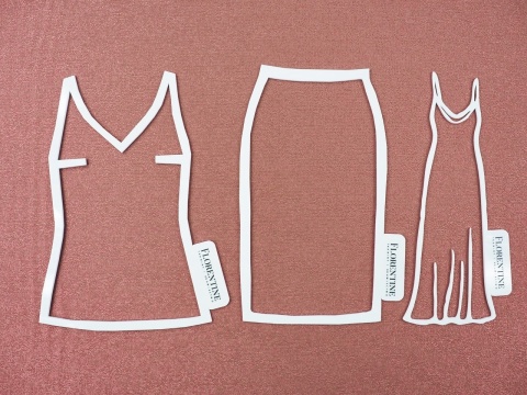 pudrowo różowa dzianina z lurexem