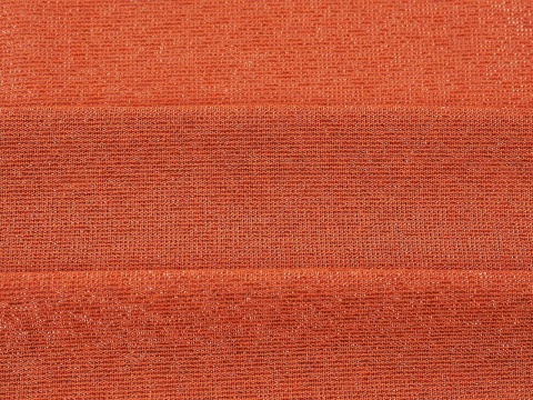 dzianina z lurexem w kolorze rudym