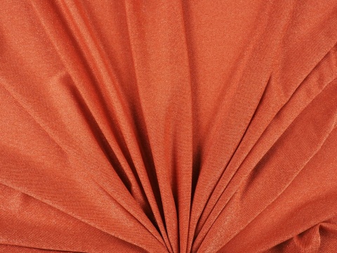 dzianina z lurexem w kolorze rudym