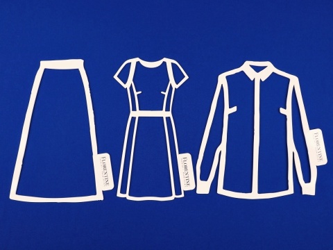 wełniana flanela w kolorze niebieskim