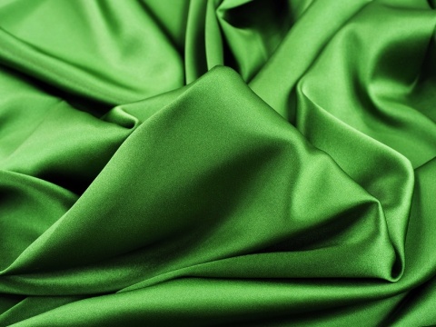 zielony jedwab