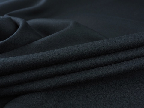 czarny kaszmir płaszczowy