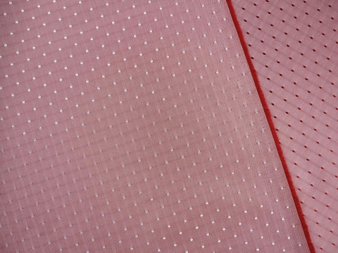 srebrno-bordowa tafta w drobne karo