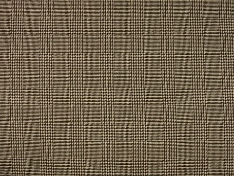 tkanina wełna w kratę księcia Walii na beżu