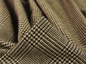 tkanina wełna w kratę księcia Walii na beżu