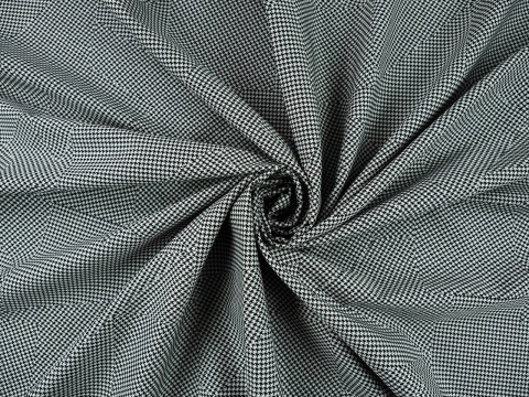 wełna w czarno-białą, drobną pepitkę