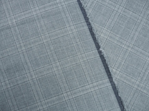 szara wełna w delikatną kratkę