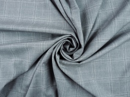 szara wełna w delikatną kratkę