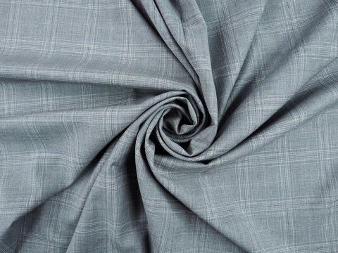 szara wełna w delikatną kratkę