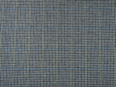 tkanina wełna w drobną pepitkę i delikatną kratkę