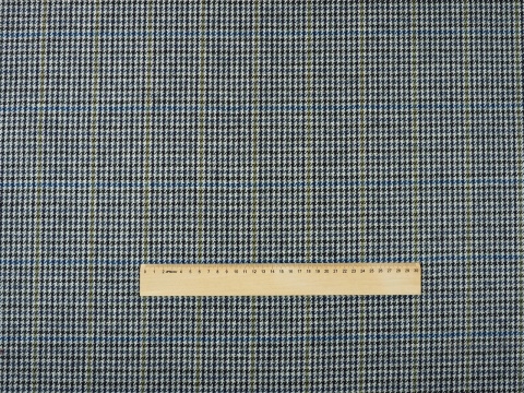 tkanina wełna w drobną pepitkę i delikatną kratkę