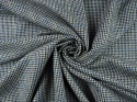 tkanina wełna w drobną pepitkę i delikatną kratkę