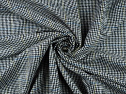 tkanina wełna w drobną pepitkę i delikatną kratkę