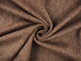 brązowa wełna z alpaką na płaszcze