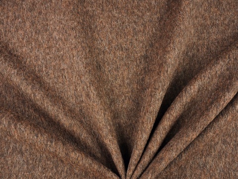 brązowa wełna z alpaką na płaszcze