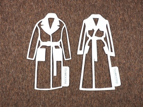 brązowa wełna z alpaką na płaszcze