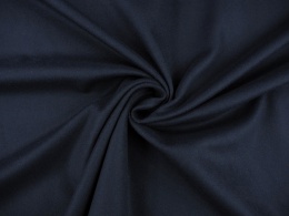 tkanina wełniana z kaszmirem w kolorze granatowym