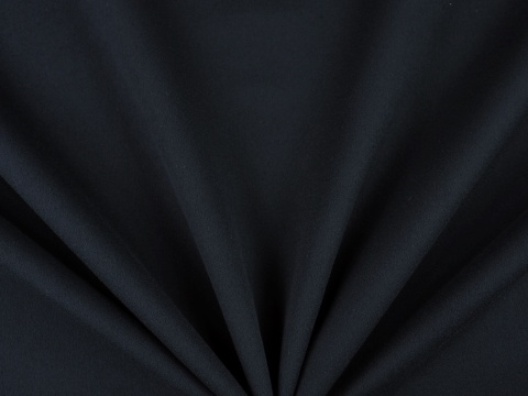 tkanina płaszczowa, wełna z kaszmirem w kolorze czarnym