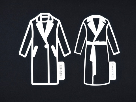 tkanina płaszczowa, wełna z kaszmirem w kolorze czarnym