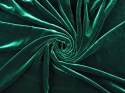 zielony welur z jedwabiem