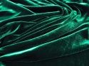 zielony welur z jedwabiem