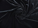 czarny welur z jedwabiem