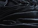 czarny welur z jedwabiem