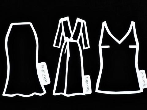 czarny welur z jedwabiem