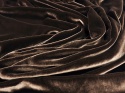 welur z jedwabiem w kolorze ciemnego brązu