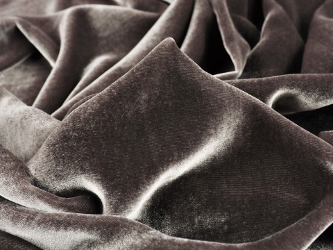 welur z jedwabiem w kolorze szaro-beżowym