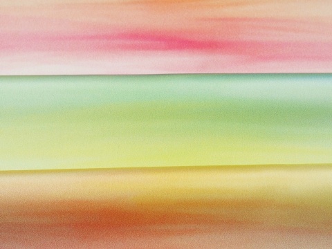 jedwab w kolorowy, tęczowy gradient