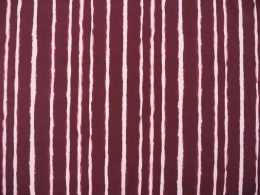 burgundowy jedwab w jasne, pionowe paski