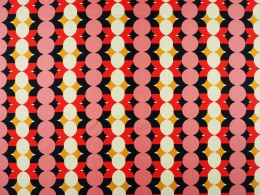 jedwab w geometryczny deseń w stylu retro