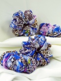 jedwabna guma do włosów typu scrunchie florentine