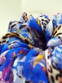 jedwabna guma do włosów typu scrunchie florentine