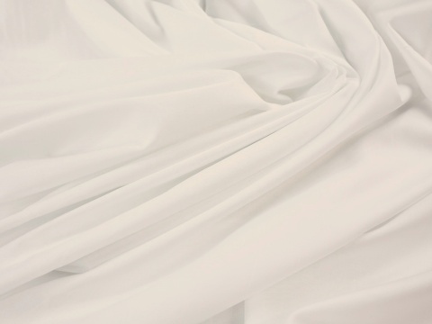 Bawełna elastyczna batyst - Biel z mleczną nutą