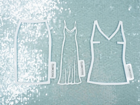 jasno błękitny tiul z przejrzystymi cekinami