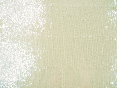 jasny tiul z przejrzystymi cekinami