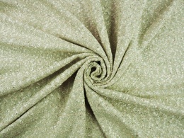 chanelka z wiskozą w kolorze pastelowej zieleni z drobnymi, złotymi cekinami