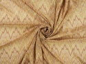 beżowa dzianina w zygzaki z lurexem